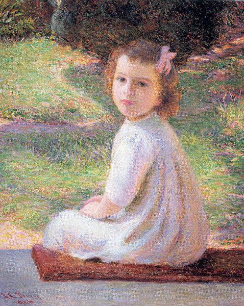 Perry, Lilla Calbot Girl with a Pink Bow china oil painting image